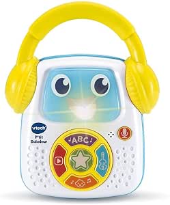 VTech - P'tit Walker, Baby Musical Walker, Luminous and Nomadic Robot with Rhymes, Educational Songs, Music and Voice Recorder, Baby Gift from 9 Months - Content in French - Image 1