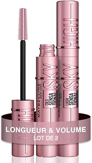 Maybelline New-York - Mascara Volume et Longueur - Sky High - Teinte : Very Black - 2 x 7,2 ml - Image 1