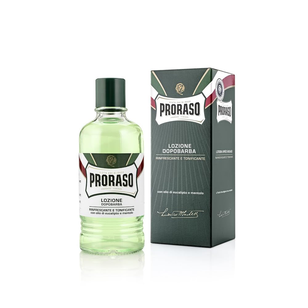 Proraso | Professional Refreshing Aftershave Lotion (400 ml Bottle) – After Shave for Men with Eucalyptus Oil and Menthol – Made in Italy - Image 1