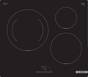 Bosch PUJ611BB5E, Series 4, Induction hob, 3 gas rings, 60 cm, Black, Frameless - Image 1