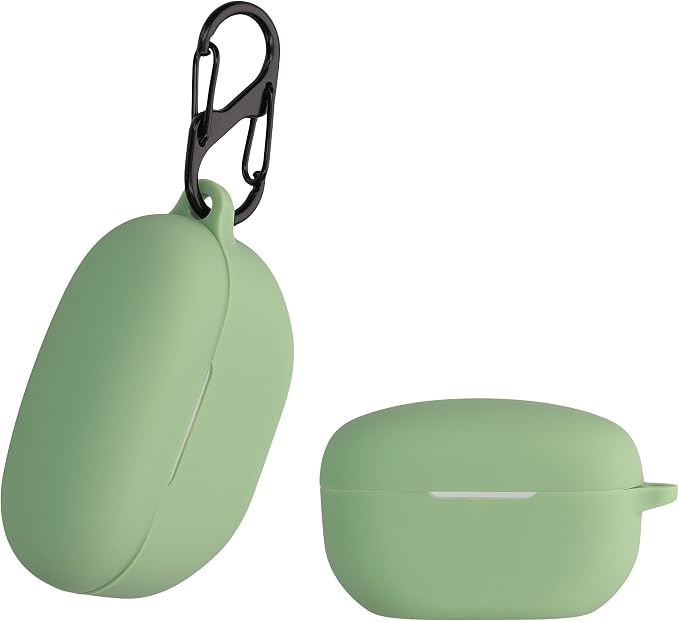 kwmobile Case Compatible with Sony WF-1000XM5 - Headphone Case Silicone Protective Case - Green - Image 1