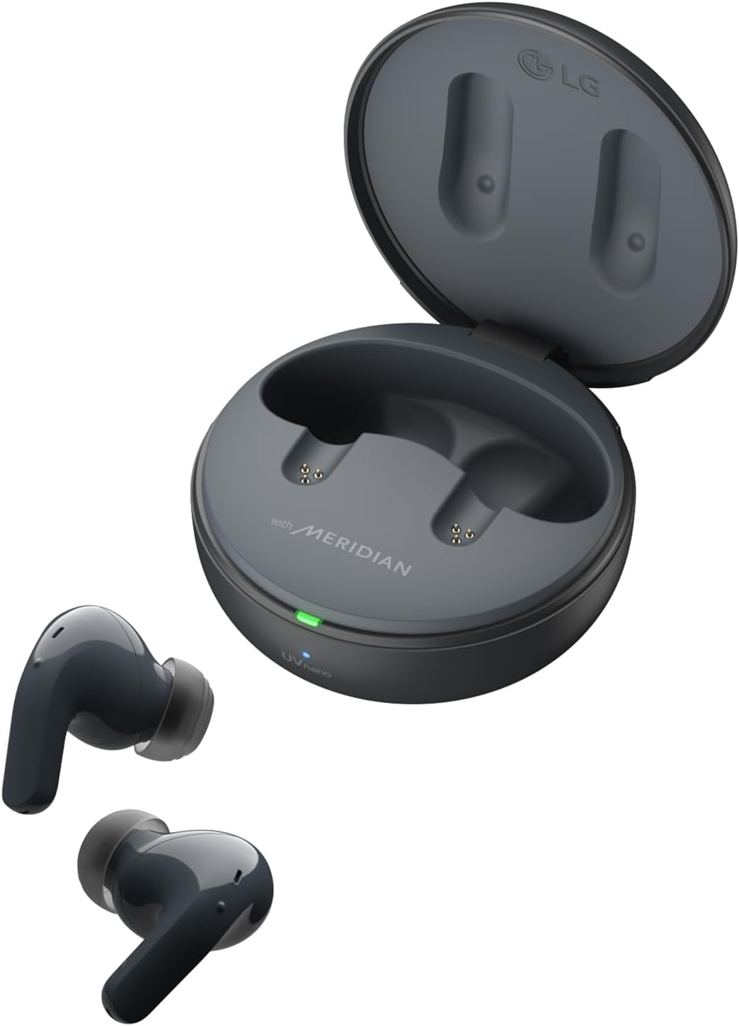 LG Tone Free DT90Q In-Ear Bluetooth Headphones with Dolby Atmos, MEDIRIAN Technology, ANC (Active Noise Reduction), UVnano+, Black. - Image 1
