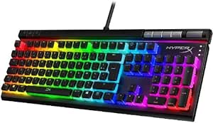 HyperX Alloy Elite 2 Mechanical Gaming Keyboard, Software Controlled Multimedia Lighting Effects and Macro Customization, ABS Pudding Keys, RGB LED Backlight, HKBE2X-1X-FR/G - Image 1