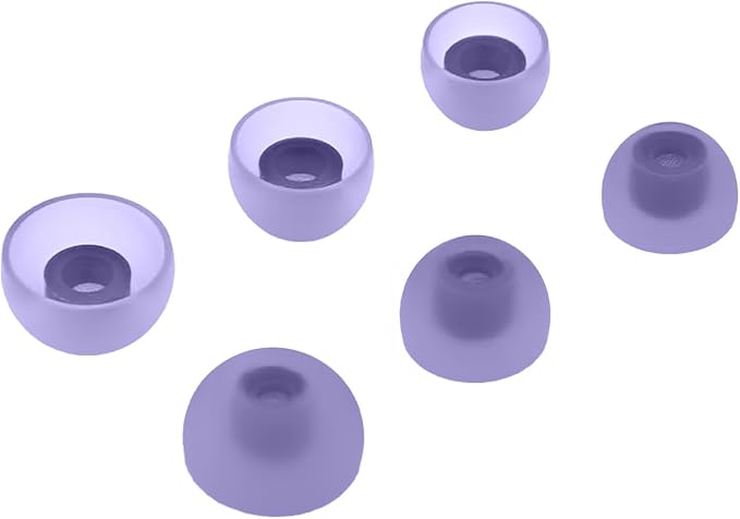 Samsung Galaxy Buds 2 Earbuds, 3 Pairs Small Medium Large Replacement Silicone Eartips for Samsung Galaxy Buds 2 - Light Purple - Image 1