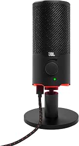 JBL Quantum Stream USB Microphone - Designed for Streaming, Recording and Gaming, Easily Muted, Volume Control and Universal Mount - Black - Image 1