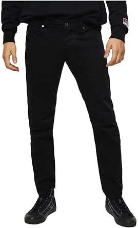 Diesel Laekee-beex Men's Straight Jeans, (Noir 02), 32W / 32L - Image 1