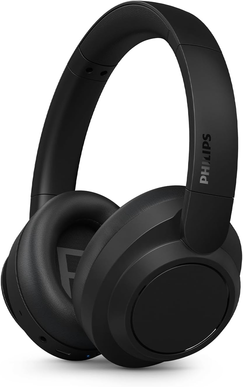 Philips TAH6509BK/00 Casque sans Fil Bluetooth Supra-auriculaire à réduction de Bruit - Excellente qualité d'appel, Compatible avec Les Assistants vocaux et jusqu'à 70 Heures d'autonomie - Noir - Image 1