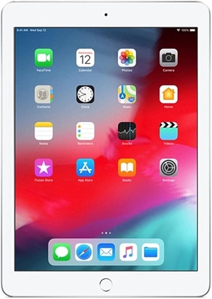 Apple 2018 iPad (9.7-inch, Wi-Fi + Cellular, 128GB) Silver (Refurbished) - Image 1