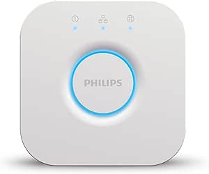 Philips Hue Bridge 2.0: Central Smart Lighting Control Hub, Works with Alexa, Google Assistant & Apple HomeKit, Intuitive Control by the connected app - Image 1