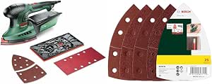 Bosch PSM 200 AES Multi-Purpose Sander with 25 Sanding Sheets Set 2 - Image 1