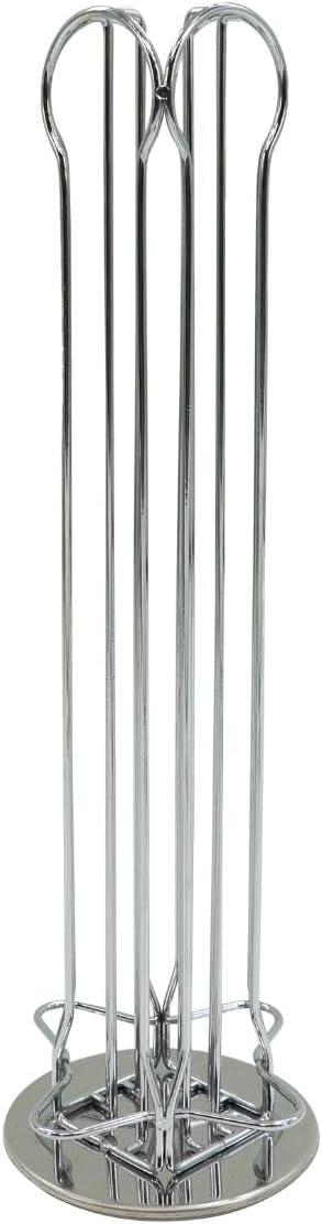 Fackelmann 42164 Nespresso Capsule Holder, Nespresso Pod Holder, Nespresso Coffee Capsule Dispenser, Chromed Steel, 37.5 x 11.2 cm, Grey - Image 1
