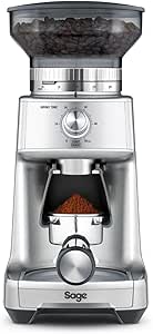 Sage - The Dose Control Pro - Coffee Grinder with 60 Settings and Timer - Direct Grind in Filter Holder, Container, Basket/Paper Filter - 130W, DoSage Tool Included - Silver - Image 1