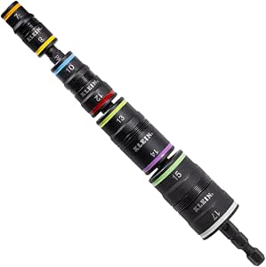 Klein Tools 32934M | Impact Socket Set 8 in 1 Metric | Hex Sizes 7 8 10 12 13 14 15 17 mm | Professional Tool for Impact Drivers - Image 1
