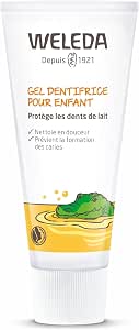 WELEDA - Children's toothpaste gel - Naturally effective and fluoride-free - Pleasant taste and loved by children - NATRUE - 50 ml - Image 1
