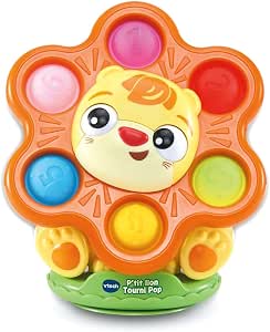 VTech - P'tit Lion Tourni Pop, High Chair Suction Toy Made with More Durable Materials, Motor Skills and Sensory Awakening Game, Baby Gift from 6 Months - Image 1