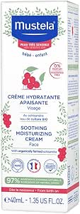 Mustela Avocado Perseose Soothing Face Cream BIO, Face, Baby, The Whole Family - Gentle daily moisturization ideal for hypersensitive skin, 97% ingredients of natural origin (40 ml) - Image 1
