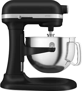 KitchenAid Artisan Kitchen Mixer with 4 Accessories and 5.6 L Stainless Steel Bowl - Liquorice Black - Image 1