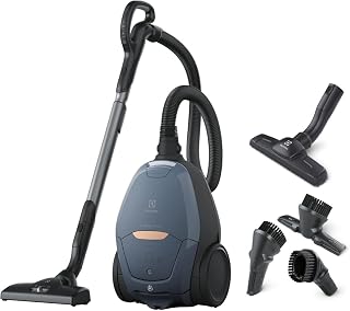Pure D8, Remote Controls, Vacuum Cleaner with Bag, Ultra Quiet, 57dB, Intelligent Automatic Power, Handle with Controls and LED Display, PD82-8DB, Denim Blue - Image 1
