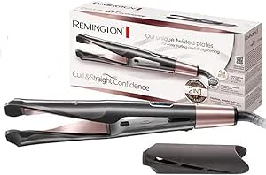 Remington Hair Straightener [Multifunctional: Straightening, Curls & Waves] Curl & Straight Confidence (Twist Design, Ultra Tourmaline Ceramic, 5 Temperature Settings 150-230°C) Straightening Iron - Image 1