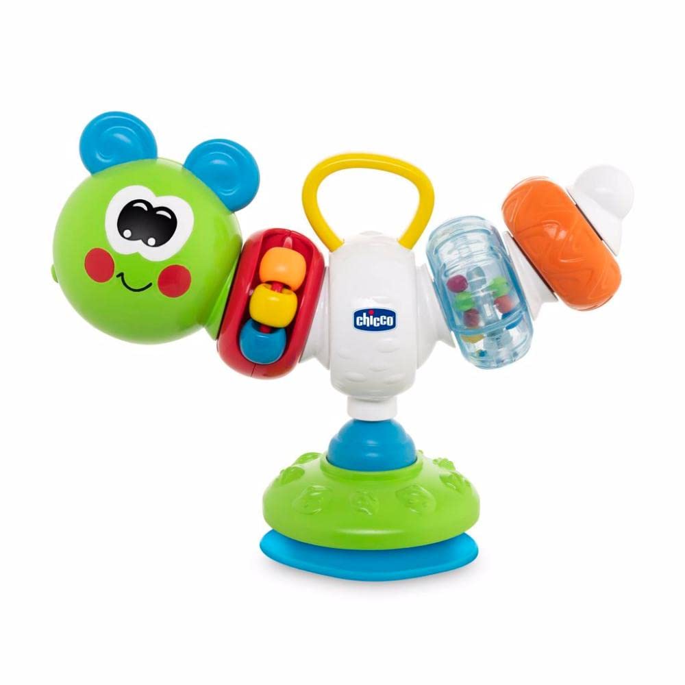 Chicco - Dancing Chenille High Chair Toy, Electronic Toy with Suction Cup for Highchair, Sounds, Melodies and Manual Activities, Batteries Included, Multicolor, 6-36 Months - Image 1