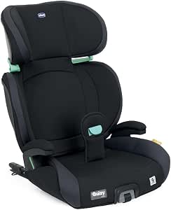 Chicco, Quizy i-Size Child Car Seat for 3-12 Years (100-150 cm) Easy to Install with Isofix System Reclining Height Adjustable Seat with Padded Armrests and Comfortable Seat, Black - Image 1