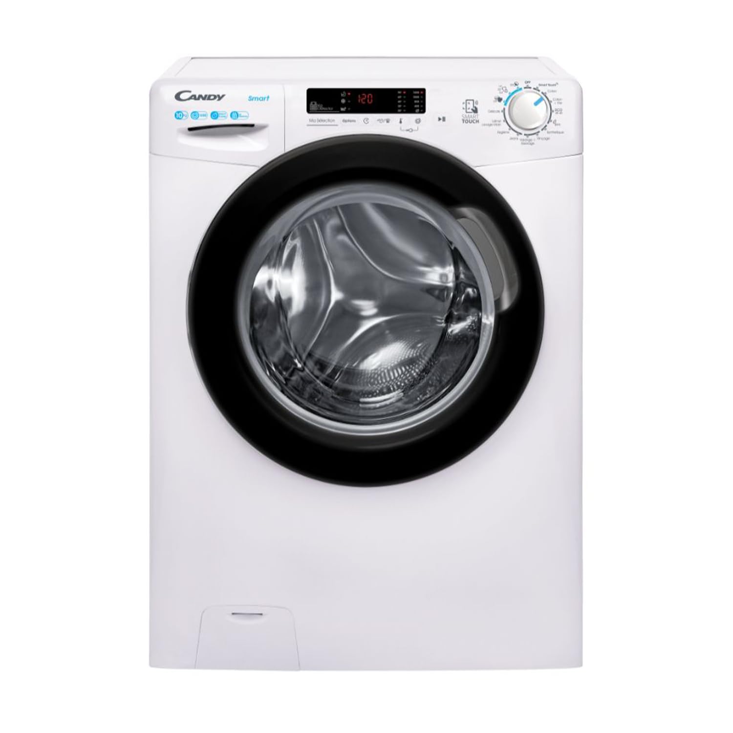 CANDY - Porthole Washing Machine - Washing Machine 10 kg/1200 rpm - Energy Class B - 15 Programmes - NFC, Digital Screen, Mix Power System - White - 85 x 60 x 54 cm - Model CS12102DWB4/1-47 - Image 1