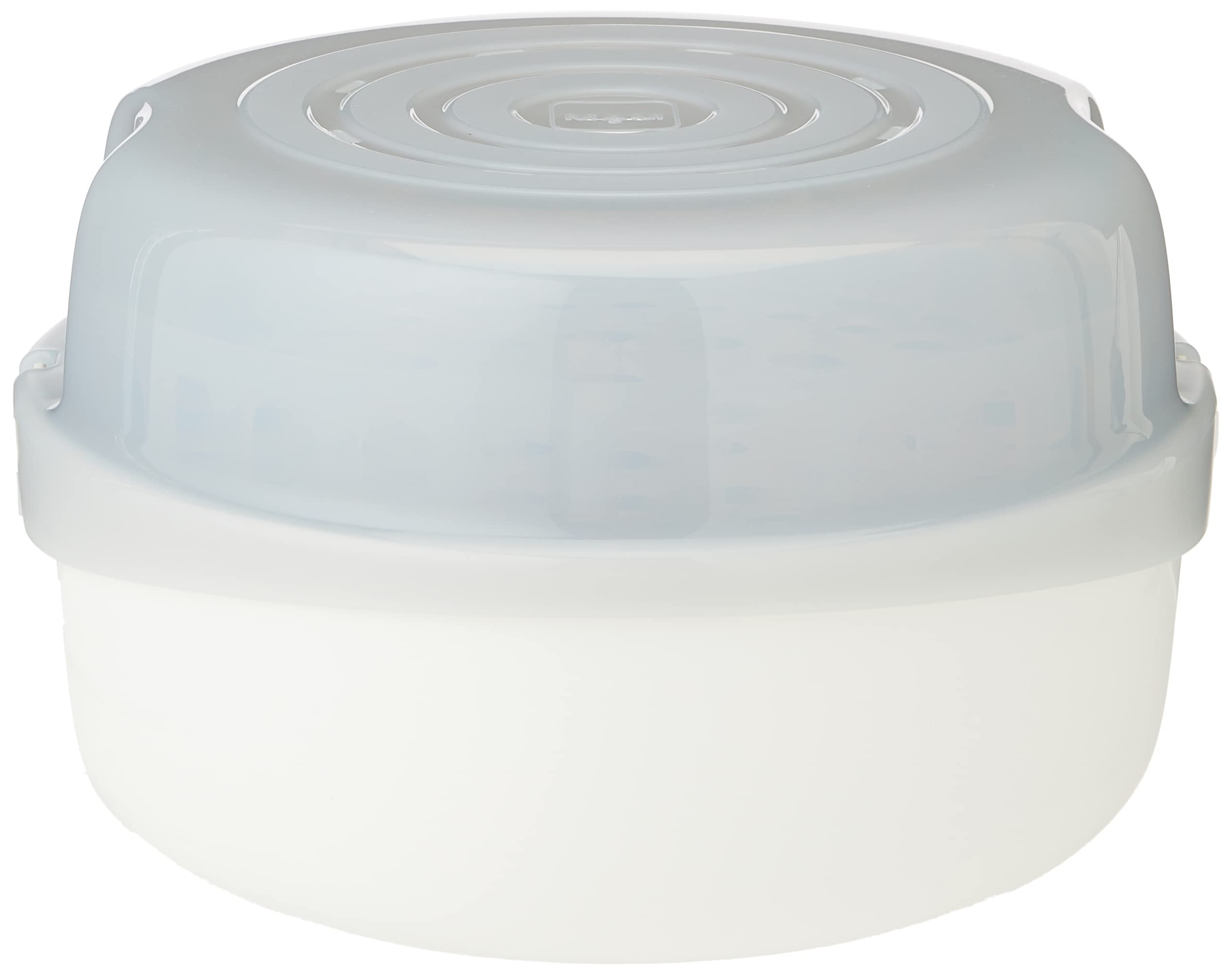 MAM Microwave Steam Sterilizer(Gray), Natural Cleaning Sterilizer, Steam Bottle Sterilizer for Disinfecting Bottles, Bottle Sterilizer - Image 1