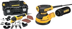 DEWALT Multi-Cutter - Oscillating Multifunctional Tool with 32 Accessories and TSTAK Box and DeWalt DWE6423 Eccentric Sander Diameter 125 mm - Image 1
