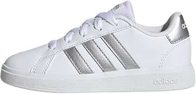 Adidas Unisex Child Grand Court Lifestyle Tennis Lace-Up Shoes - Image 1