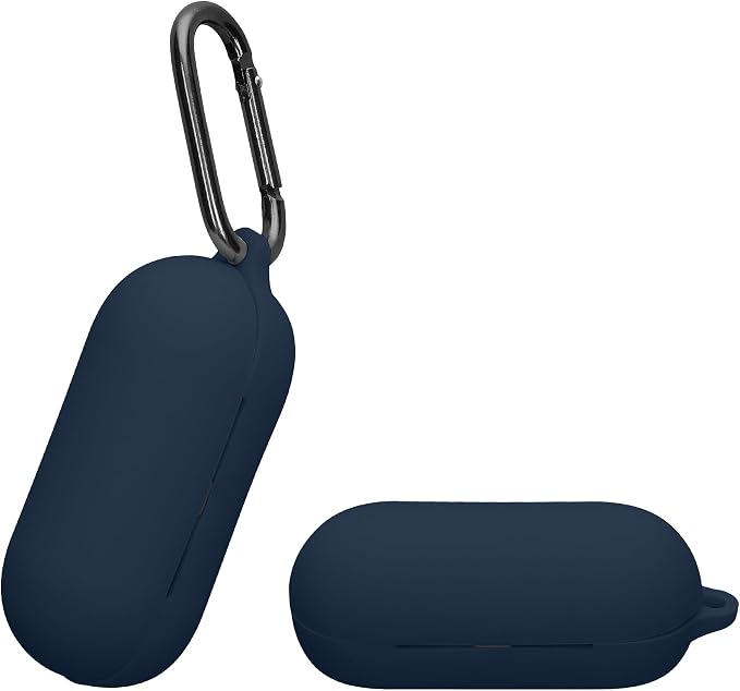 kwmobile Case Compatible with Sony WF-C700N Protective Silicone Headphone Case Dark Blue - Image 1