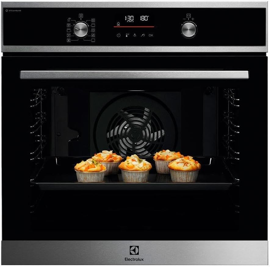 Electrolux EOD6P77X Multifunction Steam Oven with Pyrolytic Cleaning, 11 Functions, 45 Automatic Programs, Multi-Level Uniform Cooking, Thermal Probe, Fast Heating, LED Display, - Image 1