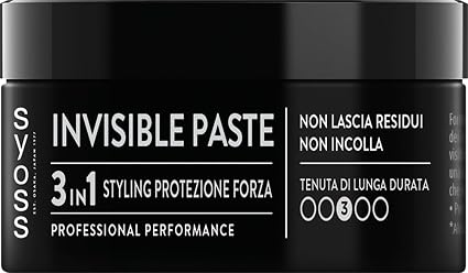 Syoss Pâte invisible 100 ml, cire capillaire 3 en 1, coiffante, protection, force, pâte capillaire avec complexe vitaminé, pommade pour une finition naturelle et une tenue longue durée 3 - Image 1