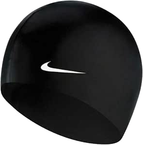 Nike Swim Solid Silicone Cap Black/White - Image 1