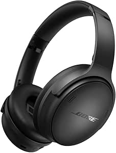 Bose QuietComfort Headphones, Immersive Wireless Noise Cancelling Headphones, Bluetooth Over-Ear Headphones with Built-in Mic for up to 24 Hours of Playtime, Black - Image 1
