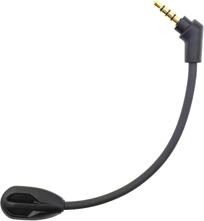 sciuU Microphone Micro Boom Compatible avec Kingston HyperX Cloud Flight/Flight S Casque Gaming sans Fil HX-HSCF-BK, pour PS4 / PS4 Pro Computer PC, 3,5 mm Microphone à réduction de Bruit Flexible - Image 1
