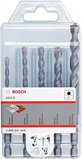 Bosch Professional 5 pces. Jeu de Forets à Béton HEX-5 (pour le Béton, Ø 4/5/6/8/10 mm, Accessoires Perceuse à Percussion) - Image 1