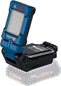 Bosch Professional 18V System wireless lamp GLI 18V-800 (with 800 lumens, 20 LEDs, head swivel 360° and tilt 180°) - Image 1