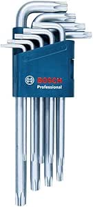 Bosch Professional Set of 9 Torx Angled Keys (10 - 50 mm) - Image 1