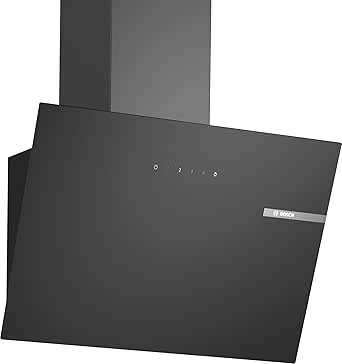 Bosch DWK65DK60 Series 2 Wall Hood, 4 Suction Speeds 1 Intensive, 60 cm, Black with Glass Finish          [Energy Class B] - Image 1