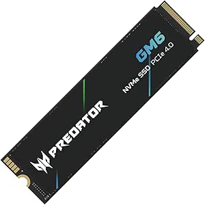 Acer Predator GM6 1TB M.2 NVMe SSD PCIe 4.0 Read Speed Up to 7200MB/s Internal Professional Hard Drive Gaming Memory Compatible with PC, Laptop and PS5 - Image 1