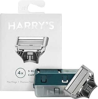 Harry's German 5-Klingen-Patronen für Rasierer, Nachfüllpackung, Präzisionstrimmer, Flex HI, Pack of 4 - Image 1