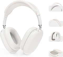 AHASTYLE Silicone AirPods Max Case (USB-C/Lightning Cable) (2024/2020) [4 in 1] Anti-scratch Cushion Covers/Earmuffs/Cover Headband/Cover Headband Accessories Case for Apple Airpod Max - Image 1