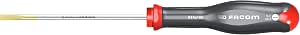 Facom at 4 X 100mm Protwist Screwdriver for Slotted Screws - Countersunk Blade, Black - Image 1