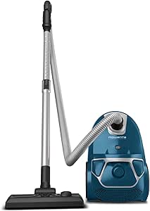 Rowenta Ultra Quiet Vacuum Cleaner 750W = 2000W with Bag, Hygienic Filter, Parquet Nozzle - Blue with Swirl Bodenstaubsauger Blue Bag - Image 1