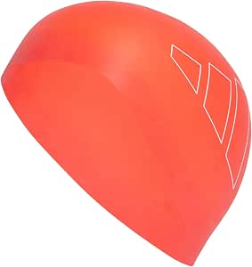 Adidas Unisex Logo Swim Cap, Bright - Image 1