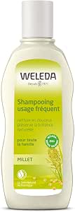 WELEDA - Shampoo frequent use Millet - Gently cleanses thanks to its natural cleansing base - For all hair types - NATRUE* - Vegan*** - 190 ml - Image 1