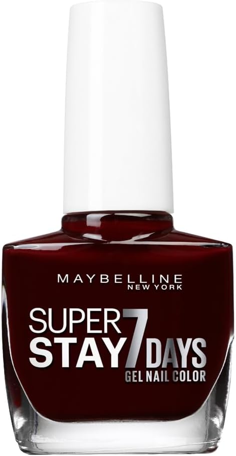 Maybelline New York – Professional Nail Polish – Gel Technology – Super Stay 7 Days – Colour: Couture Red (287) - Image 1