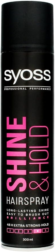 Syoss Shine & Hold Extra Strong Hairspray 300ml - Image 1