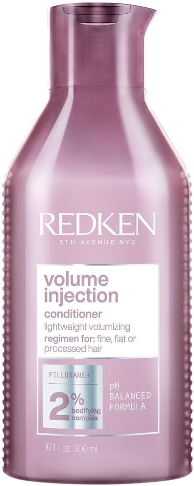 REDKEN - Volume Conditioner - Root Lift - Softness & Shine - Lightweight, Vegan Formula - Filloxane & Bodifying Complex - Fine & Flat Hair - Volume Injection - 300ml - Image 1