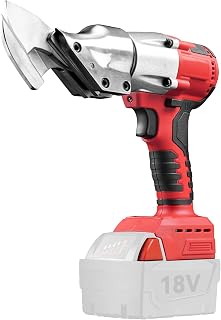 Cisailles électriques sans fil pour batterie Milwaukee 18V, cisaille à tôle sans balais de 300N.m, épaisseur de cisaillement max. 2mm pour tôle, moquette, cuir, métal - Image 1